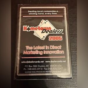 Hometown Dealers 12 Deck Of Playing Cards in Plastic Case New & Sealed‎